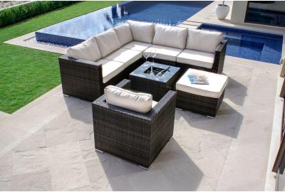 London Corner Sofa Set - Flat Weave