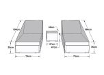 Maze Rattan Double Sunlounger Set Garden Furniture Cover Dimensions