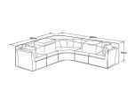 Maze Rattan Barcelona Corner Sofa Set  Cover - Cover Dimensions