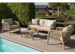 Maze - Rope Martinique 2 Seat Sofa Set - Acacia Frame