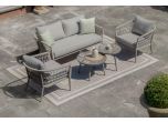 Maze - Rope Weave Monaco 2 Seat Sofa Set - Cool Linen
