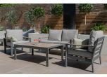 Maze - Vancouver 2 Seat Aluminium Sofa Set with Rectangular Coffee Table - Dove Grey
