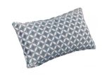 Maze Pair of Outdoor Sunbrella Fabric Bolster Scatter Cushion - Mosaic Blue
