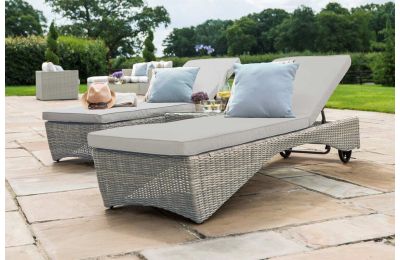 Maze rattan tuscany florida sun lounger deals