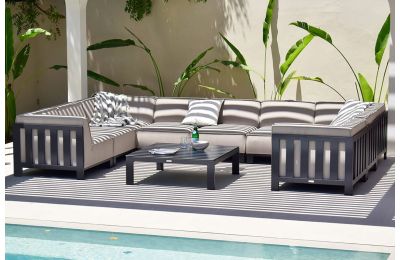 Maze - Aluminium Ibiza U Shape Sofa Set 