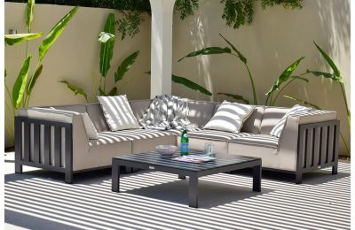 Maze Ibiza Small Corner Sofa Set |Oatmeal