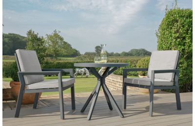 Maze -Grey Aluminium New York 3 Piece Bistro Set - Dove Grey