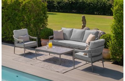 Maze - Florence Rope Weave 3 Seat Sofa Set with Rectangular Coffee Table
