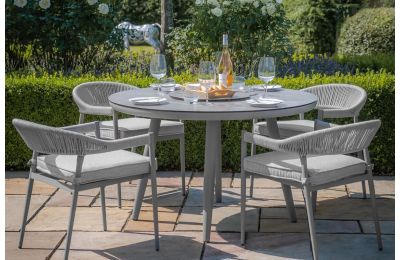 Maze - Rope Weave Florence 4 Seat Round Dining Set