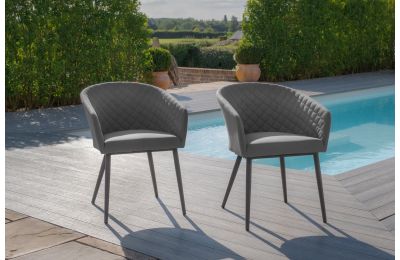 Maze - Outdoor Fabric Pair of Ambition Dining Chairs 