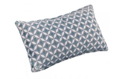 Maze Pair of Outdoor Sunbrella Fabric Bolster Scatter Cushion - Mosaic Blue