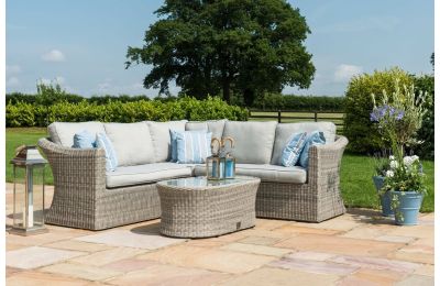 Maze Rattan Oxford Small Corner Garden Sofa Set 