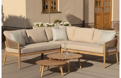 Maze - Porto Rope Weave Corner Sofa Set