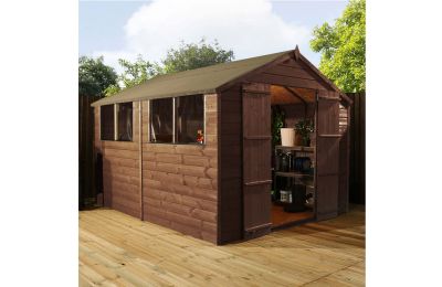 Mercia 10x8ft Pressure Treated Shiplap Apex Garden Shed