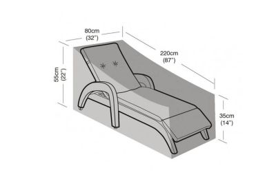 Single Sun Lounger Winter Cover