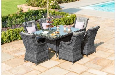 6 Seat Garden Dining Sets Rattan Furniture Fairy