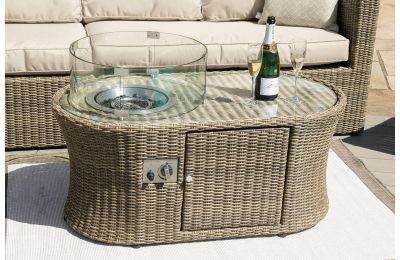 Maze Rattan - Winchester Oval Fire Pit Coffee Table