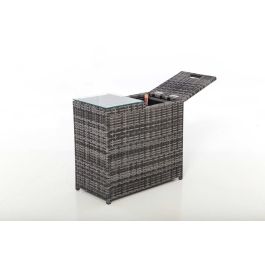 Maze rattan ice bucket side table sale