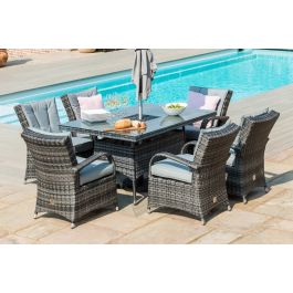 Maze rattan texas 8 sales seater rectangular dining set