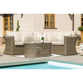 Winchester rattan corner on sale sofa set