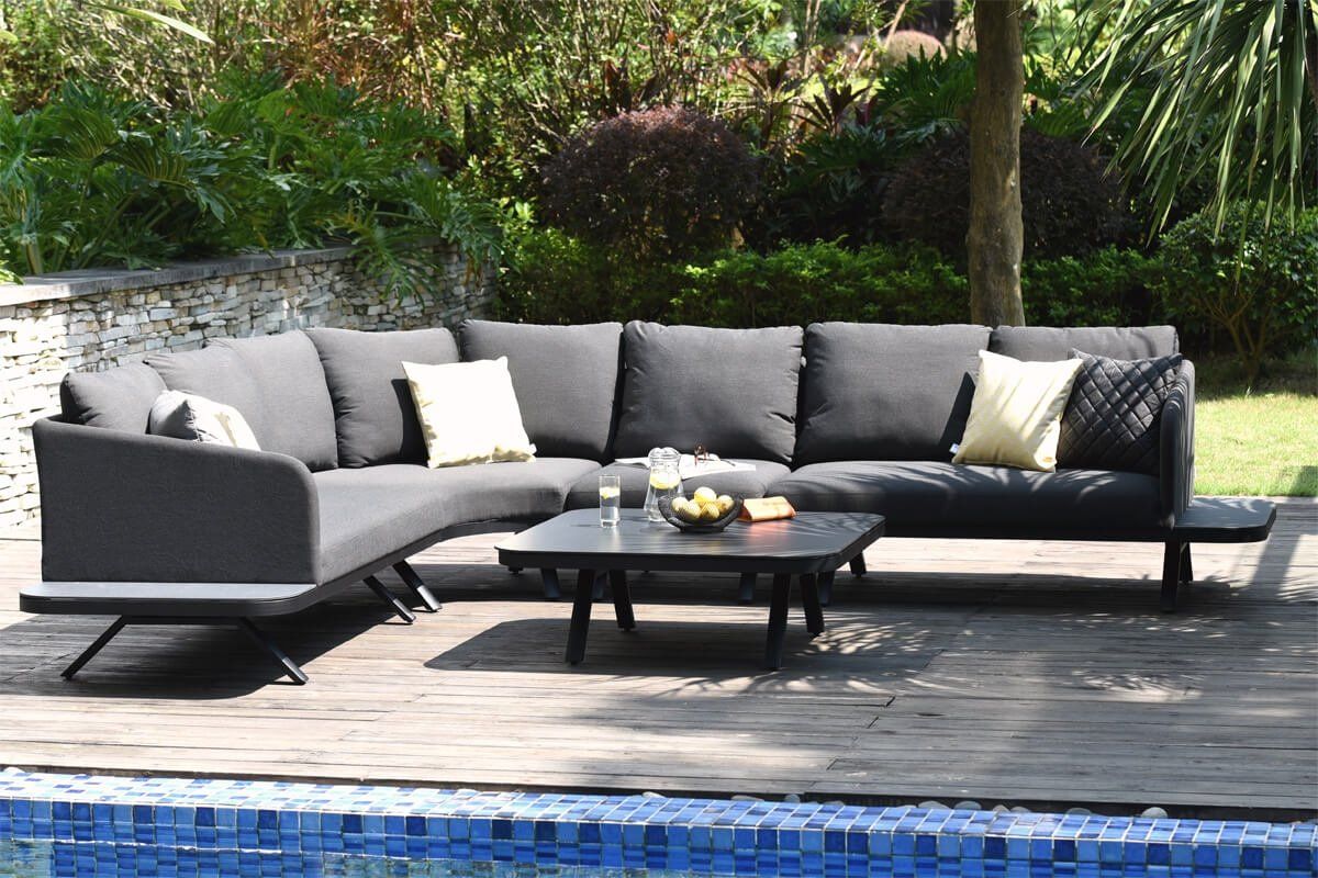 Outdoor fabric cheap corner sofa