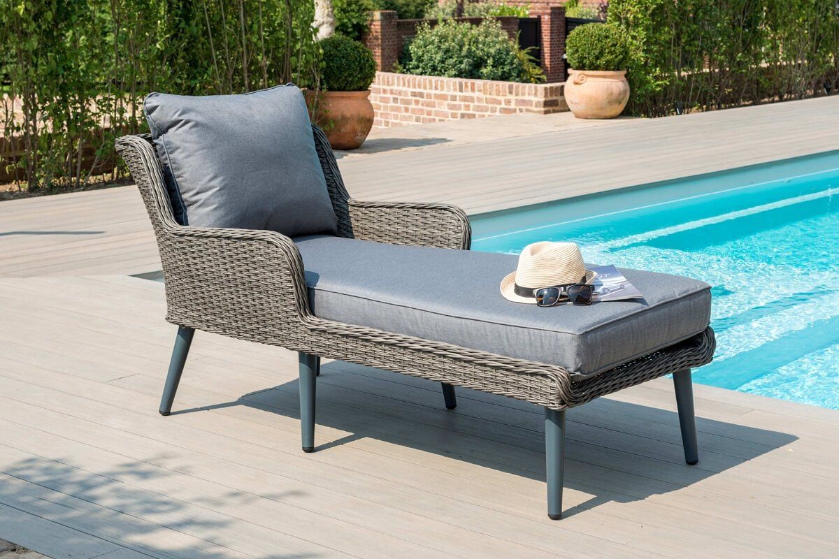 Maze Rattan Florence Sun Lounger Patio Furniture Set