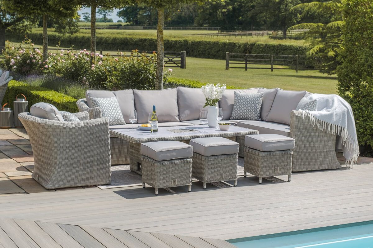 Maze Oxford Deluxe Large Corner Dining Set with Armchair