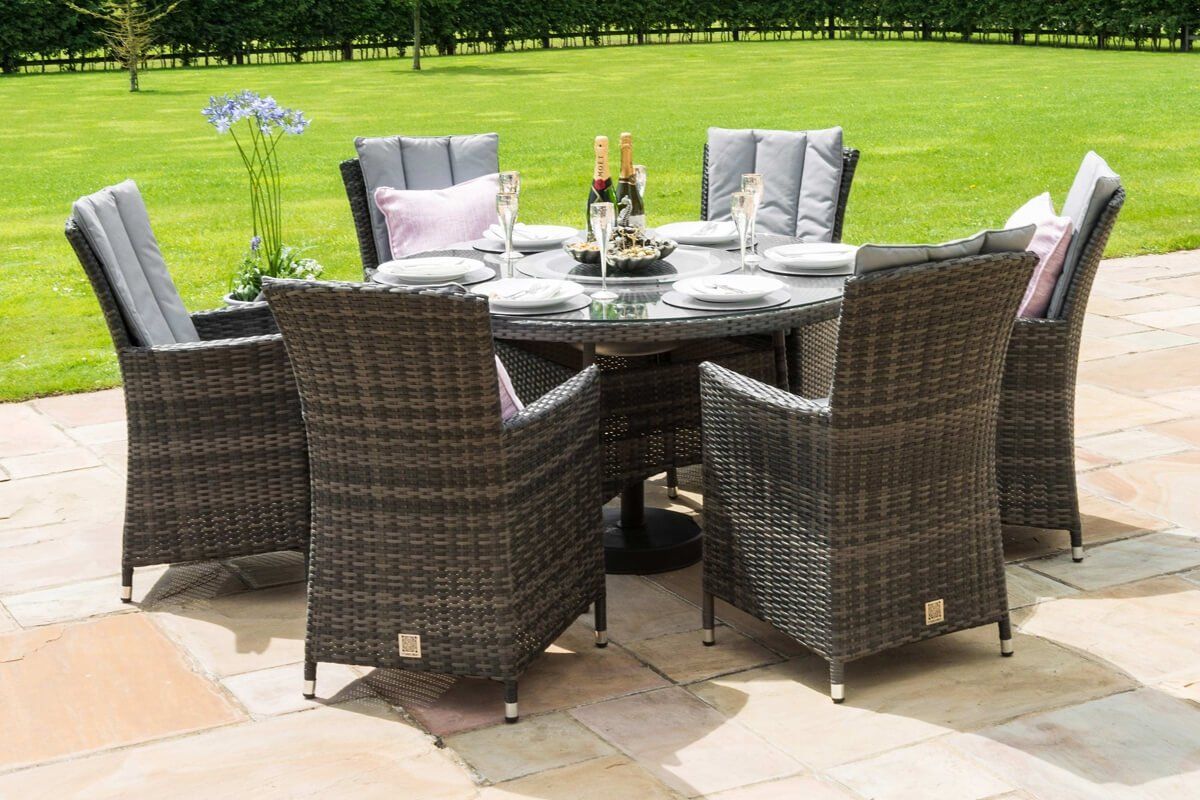 6 seat round patio table shop