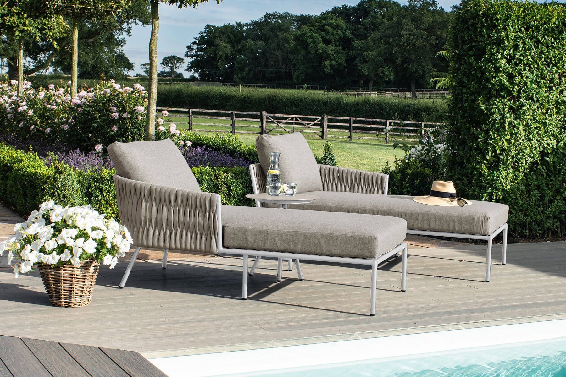 Maze Rattan Sun Loungers Rattan Recliners Rattan Furniture Fairy