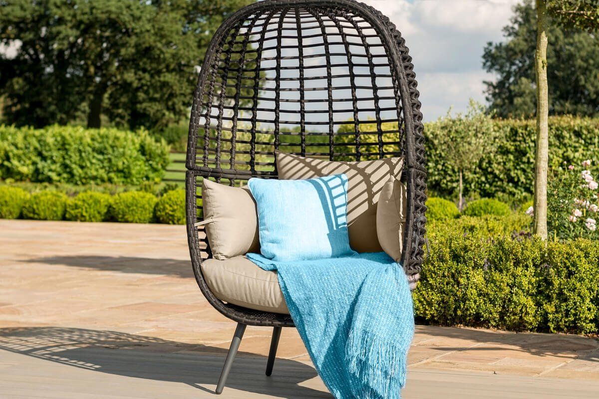 Rattan garden best sale pod chair