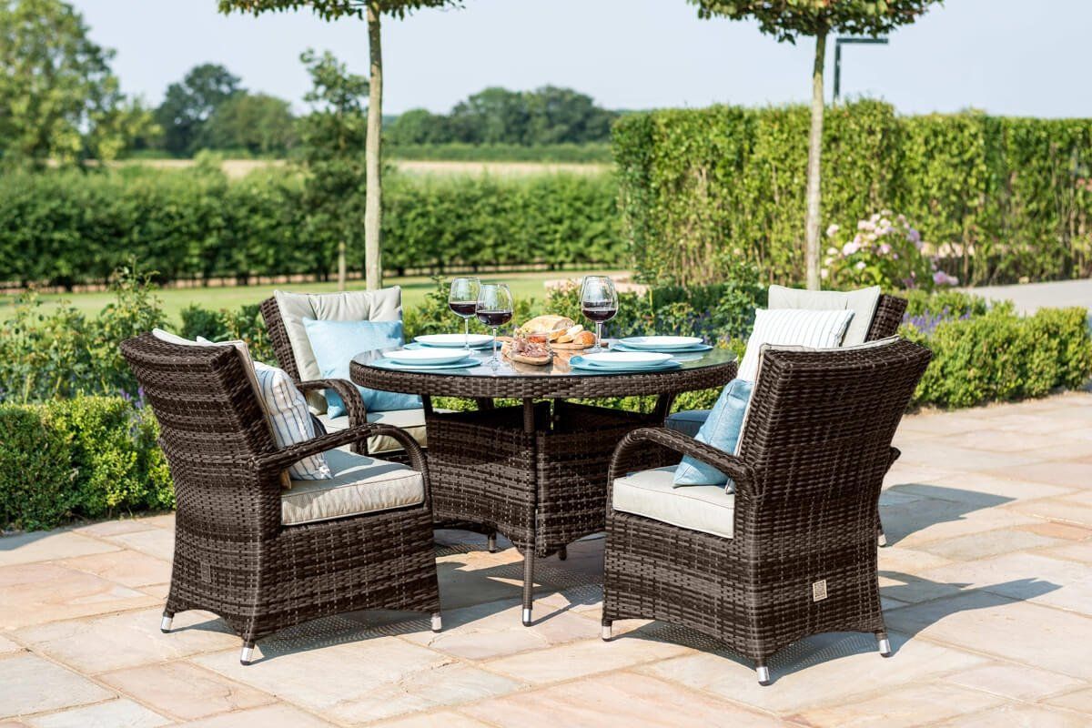 Maze Rattan - Texas 4 Seat Round