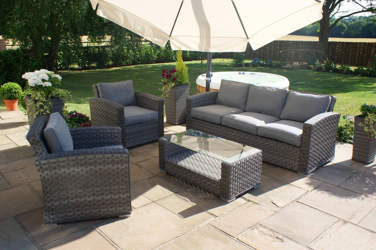 Maze rattan kingston 2 seater sofa set top