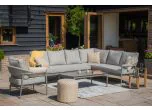 Maze - Florence Rope Weave Large Corner Sofa Set with Rectangular Coffee Table & Armchair