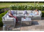 Maze - Maldives Rope Weave Large Corner Sofa Set with Square Coffee Table