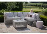 Maze - Maldives Rope Weave Small Corner Sofa Set with Square Coffee Table