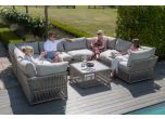 Maze - Maldives Rope Weave U Shaped Corner Sofa Set with Square Coffee Table