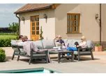 Maze- New York U-Shaped Garden Corner Sofa Set - Dove Grey