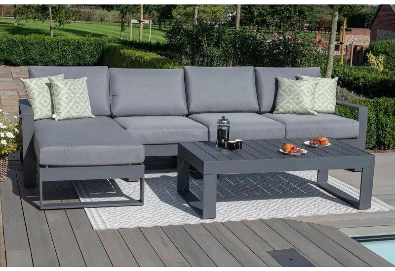 Maze Rattan Amalfi Chaise Sofa Set Rattan Furniture Fairy