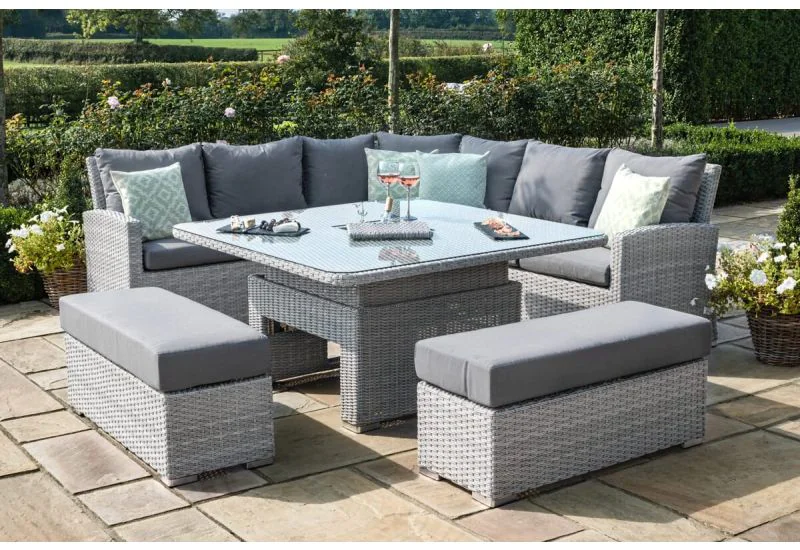 Rattan rising deals garden table