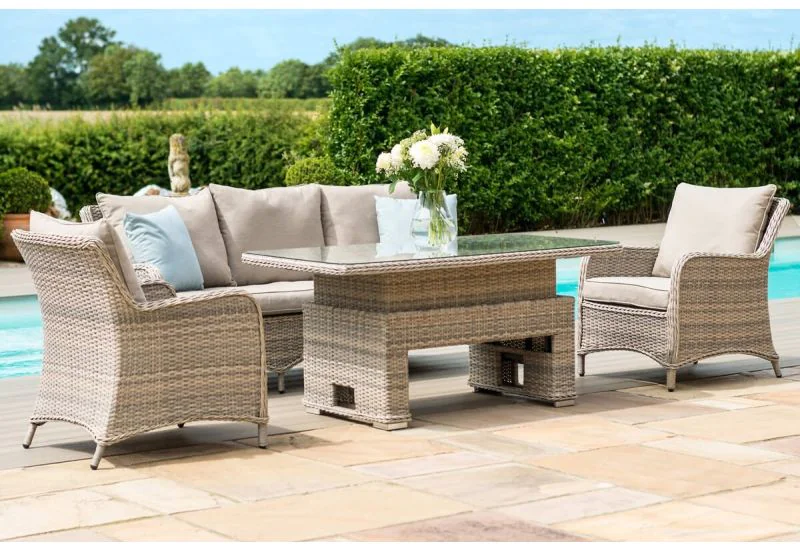 Rising table rattan set discount