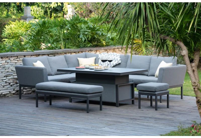 Outdoor dining sale corner sofa