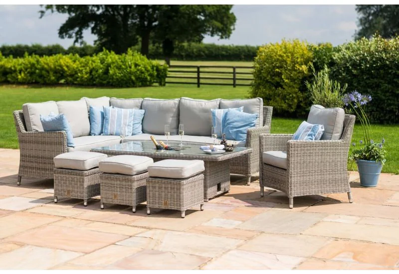 Maze rattan oxford royal corner dining set deals