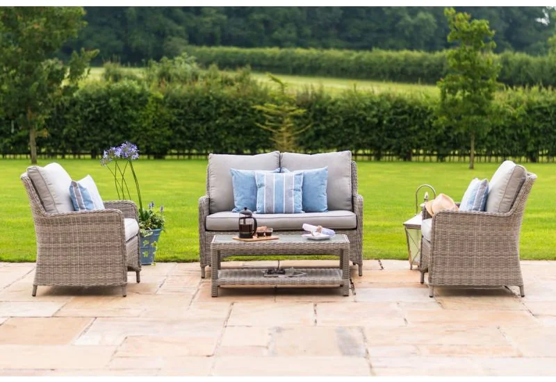 High back outdoor sales sofa