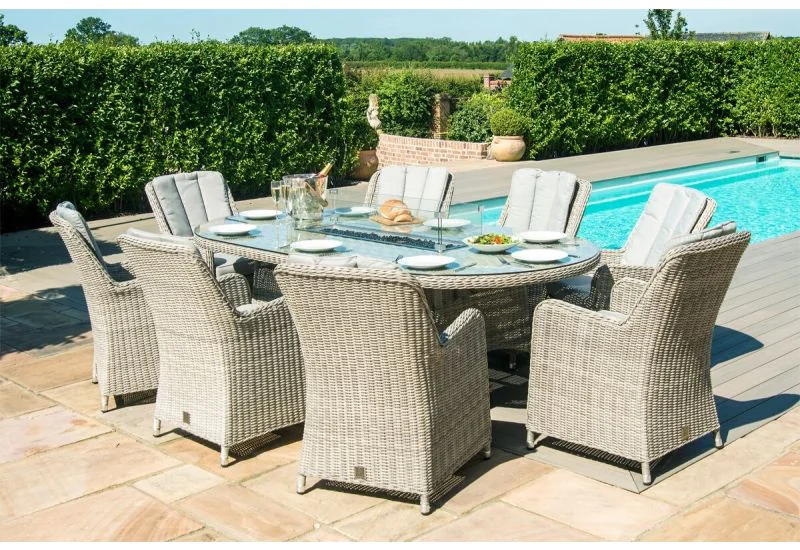 8 seater deals rattan dining set