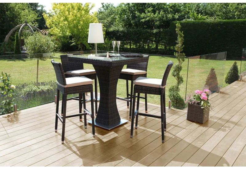 Rattan outdoor bar hot sale table