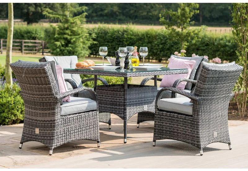 Maze rattan 4 seater sales dining set