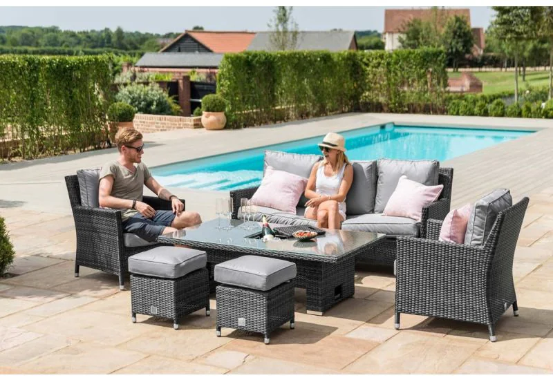 Maze Venice Sofa Dining Set With Ice Bucket Rising Table