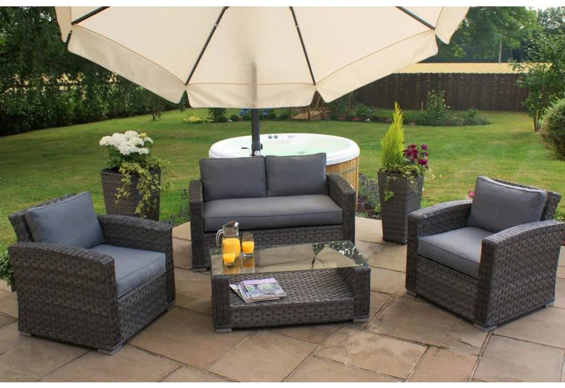 Roma rattan outlet sofa set