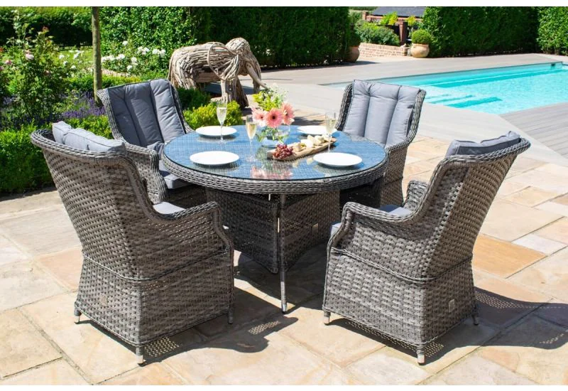 Rattan table 2025 4 seater