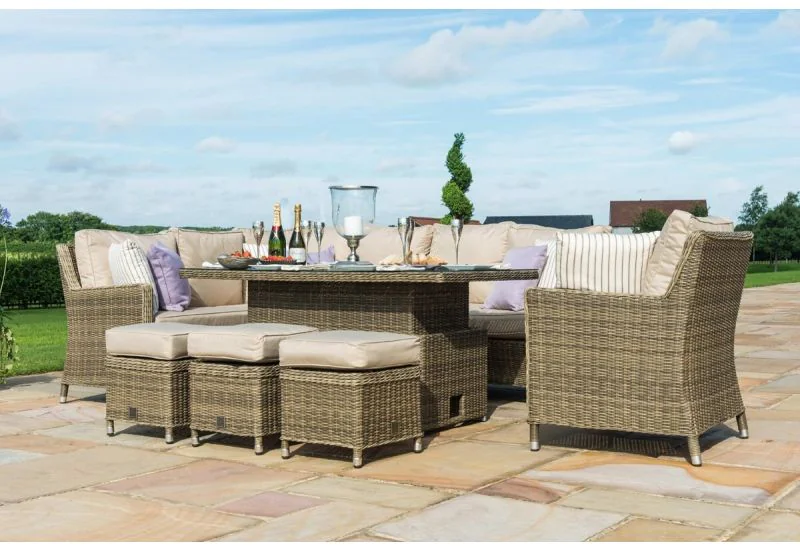 New Winchester Venice Corner Sofa Dining Set Ice Bucket Rising